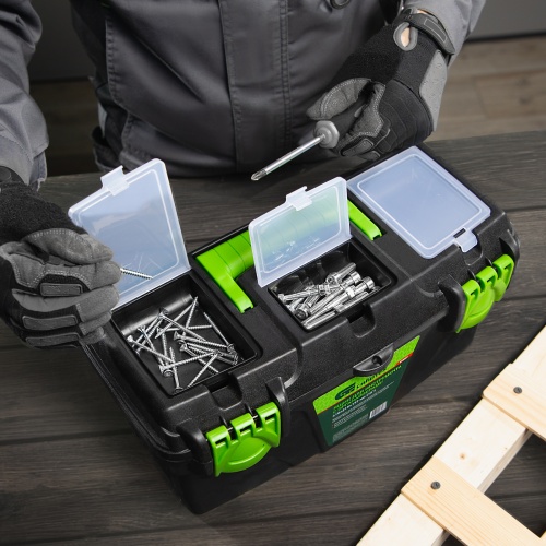 Ящик для инструментов 16”, с органайзерами Сибртех фото 12