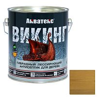 Антисептик для дерева гибридный Акватекс Викинг лессирующий полуматовый Дуб 2,5 л