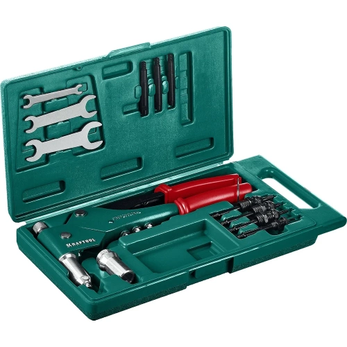 Поворотный заклепочник KRAFTOOL Combo3-M6 360°, комбинированный, в кейсе, 3 вида заклёпок фото 8 Поворотный заклепочник KRAFTOOL Combo3-M6 360°, комбинированный, в кейсе, 3 вида заклёпок фото 8