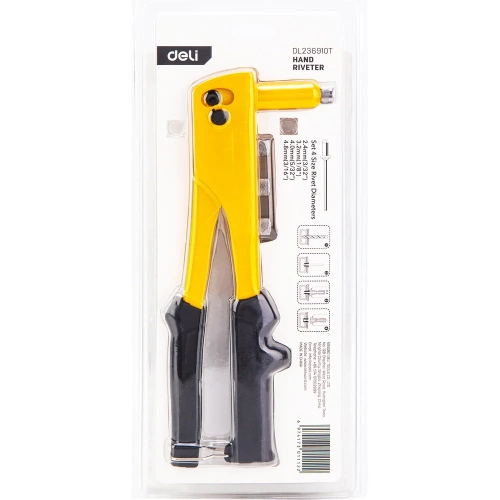 Ручной заклепочник DELI DL236910T + 60 шт заклепок (2,4–3,2–4,0–4,8 мм) 98413 фото 9 Ручной заклепочник DELI DL236910T + 60 шт заклепок (2,4–3,2–4,0–4,8 мм) 98413 фото 9
