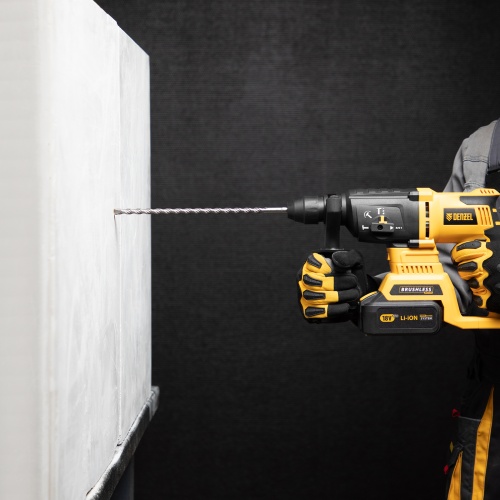 Бур по бетону, двойная спираль, три пылеотводящие кромки, 8 x 310 мм DENZEL фото 6