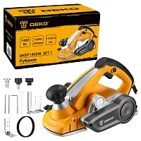 Рубанок DEKO DKEP1400W SET1, 1400 Вт, 110 мм 083-1073