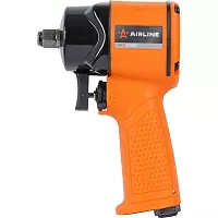 Гайковерт пневматический ударный композитный AIRLINE 1/2DR 610Нм PRO с головками 17пр. (9-27мм), кейс ATAZ124