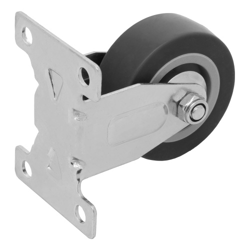 Колесо неповоротное D 50 мм, крепление  платформенное Сибртех фото 4