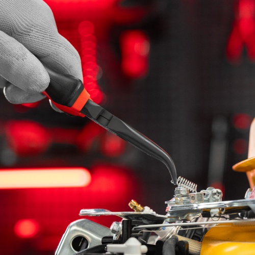 Длинногубцы изогнутые Black Nickel, 200 мм, двухкомпонентные рукоятки Matrix фото 8