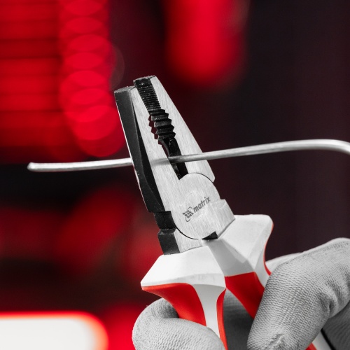 Плоскогубцы Premium, 200 мм, трехкомпонентные рукоятки Matrix фото 10