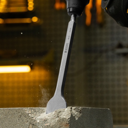 Зубило, 14 х 40 х 250 мм, 40Cr, SDS PLUS Denzel фото 7