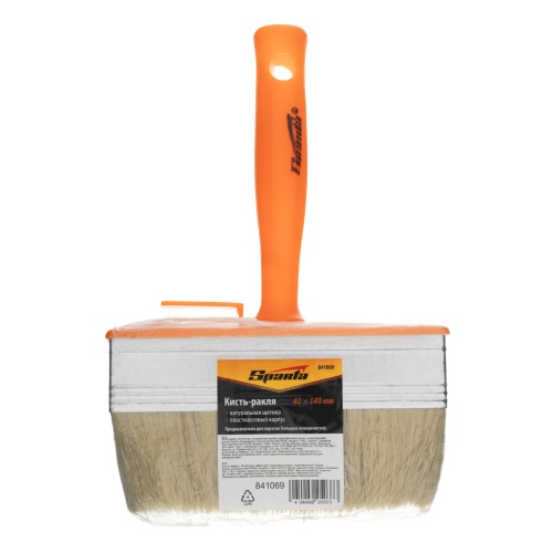 Кисть-ракля, 40х140 мм, натуральная щетина, пластмассовый корпус, пластмассовая ручка Sparta фото 4