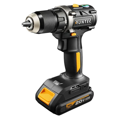 Дрель-шуруповерт аккумуляторная RUNTEC PRO 13 мм,20В, 2*2Ач, 55Нм RT-ID221