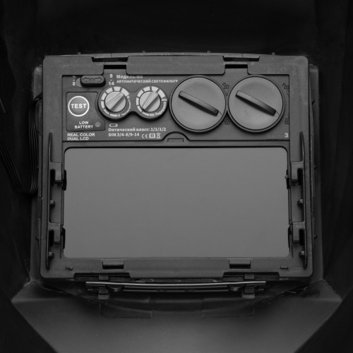 Щиток защитный лицевой (маска сварщика) F8, см. окно 100х50, Real Color, DIN4/5-8/9-13// Denzel фото 12