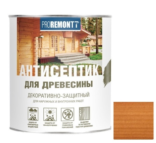 Антисептик для древесины Proremontt Махагон 0,8 л