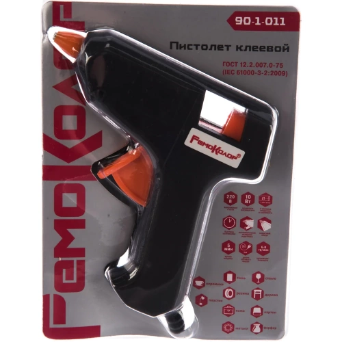Клеевой пистолет РемоКолор 10 Вт, 7 мм 90-1-011 фото 6