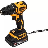 Бесщеточная дрель-шуруповерт STEHER 20 В, 45 Н·м, 2 АКБ LMS (2 А·ч), сумка CB-45-22