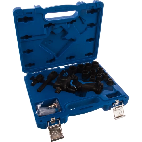 Ударный пневматический гайковерт KING TONY 1/2", с комплектом головок, 16 предметов 44802AMP фото 8