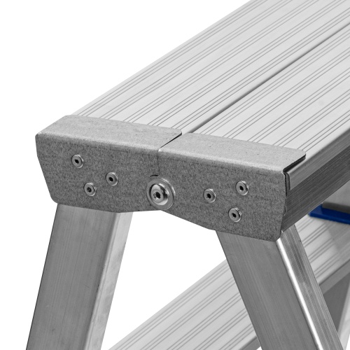 Стремянка двусторонняя 5 ступеней, алюминиевая, Сибртех фото 7