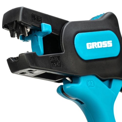 Щипцы для зачистки электропроводов 0.2-6 мм2 (10-24 AWG) лезвие: нержавеющая сталь Gross фото 5