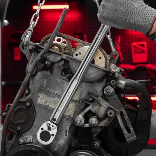 Ключ динамометрический, 42-210 Нм, 1/2, CrV, хромированный Matrix фото 14