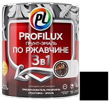 Грунт-эмаль Profilux 3 в 1 по ржавчине черная 1,9 кг