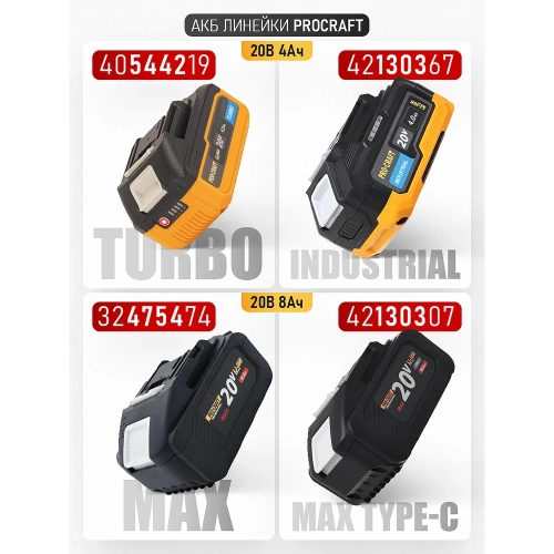 Батарея PROCRAFT Universal BAT20/8 фото 11 Батарея PROCRAFT Universal BAT20/8 фото 11