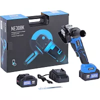 УШМ аккумуляторная NORDBERG диаметр диска 125 мм, 20В, 2 аккумулятора и зарядное устройство NE308K