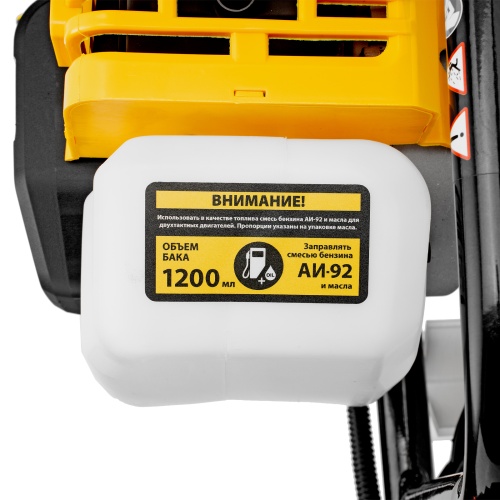 Мотобур DX-52, объем двигателя 52 см3, соединение 20 мм, без шнека Denzel фото 23