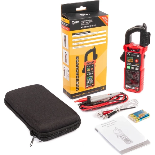 Цифровые токовые клещи КВТ КТ 205А серия PROLINE 90385 фото 5