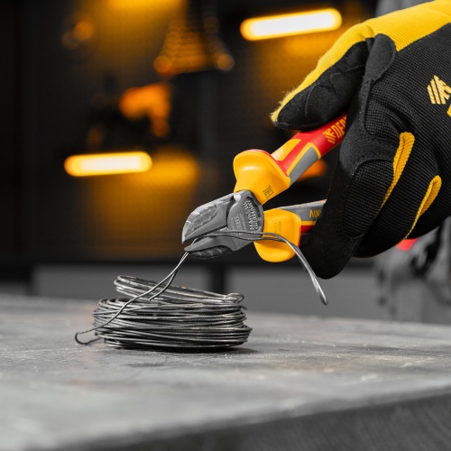 Бокорезы, диэлектрические рукоятки, до 1000 В, трехкомпонентные рукоятки, 180 мм Denzel фото 10