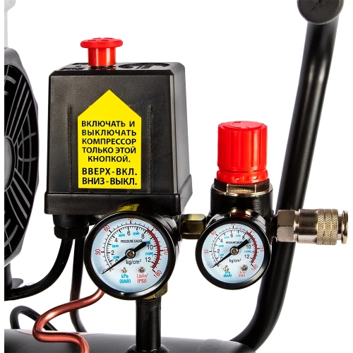 Безмасляный поршневой компрессор QUATTRO ELEMENTI PACIFIC 24-200 200 л/мин, 24л, 1,2 л.с, 8 бар 915-335 фото 3