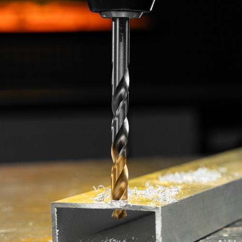 Сверло спиральное по металлу 9 x 125 мм, Р6М5, Golden Tip  Denzel фото 10