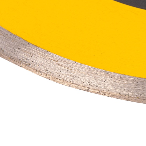 Диск алмазный сплошной, супертонкий, 200 х 25,4 мм, горячее прессование, мокрое резание Denzel фото 3