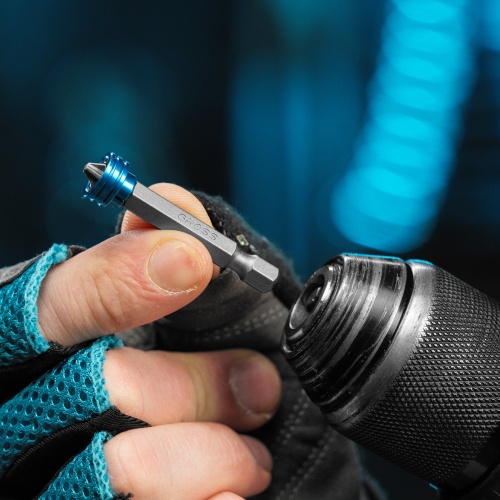 Бита PH2 x 50 мм с ограничителем и магнитом, для ГКЛ, S2 Gross фото 9