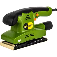 Плоскошлифовальная сетевая машина PROCRAFT industrial виброшлифмашина, 187x90мм, 10000об/мин, 450Вт PV450