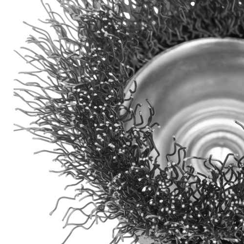 Щетка для дрели, 50 мм, "чашка" со шпилькой, витая проволока 0.3 мм Сибртех фото 5