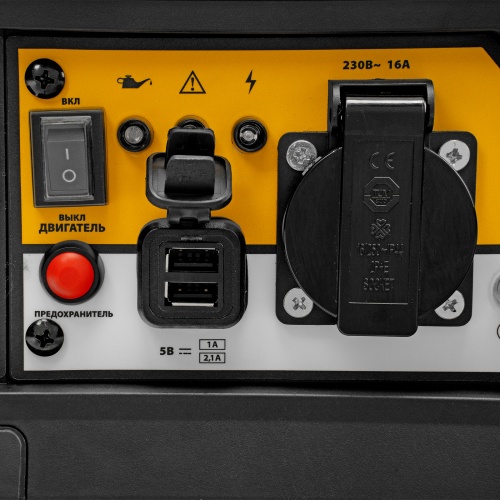 Генератор инверторный GS-1100iF, 1,1 кВт, 230 В, ручной старт DENZEL фото 25