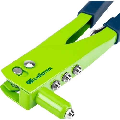 Заклепочник СИБРТЕХ 260 мм, заклепки 2,4-3,2-4,0-4,8 мм 40541 фото 10