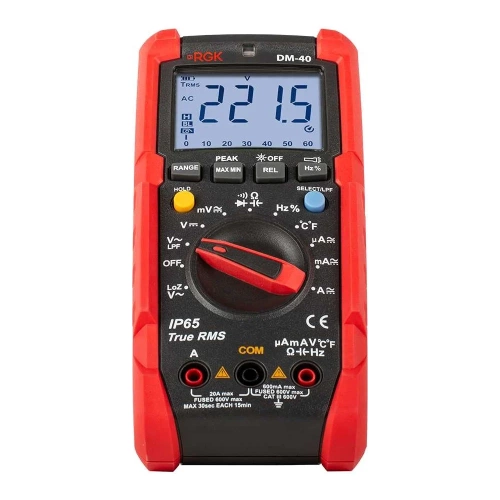 Цифровой мультиметр с поверкой RGK DM-40 779661 фото 5 Цифровой мультиметр с поверкой RGK DM-40 779661 фото 5