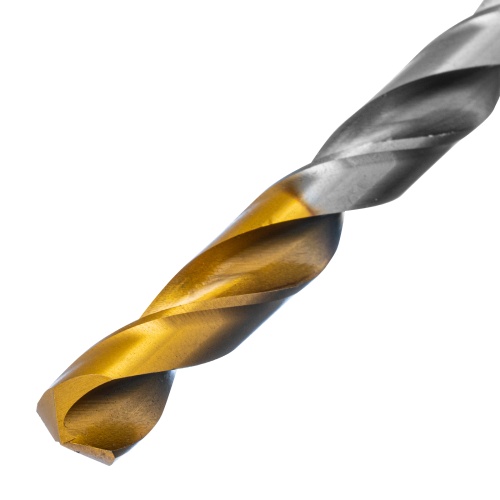 Сверло спиральное по металлу 8,5 х 165 мм, Р6М5, Golden Tip, удлиненное Denzel фото 3
