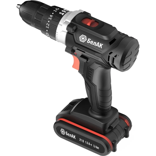 Ударная дрель-шуруповерт БелАК щеточная, 21V 40Hm, в кейсе, 2 АКБ БАК.53313 фото 4