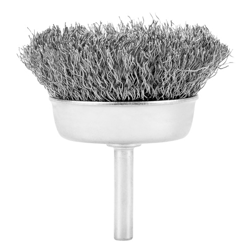 Щетка для дрели, 65 мм, "чашка" со шпилькой, витая проволока Сибртех фото 3