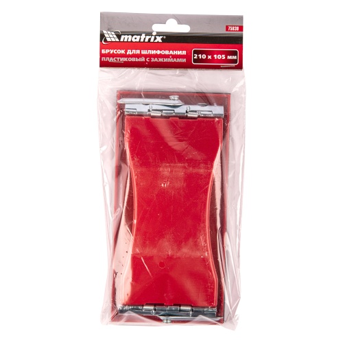 Брусок для шлифования, 210 х 105 мм, пластиковый с зажимами Matrix фото 6