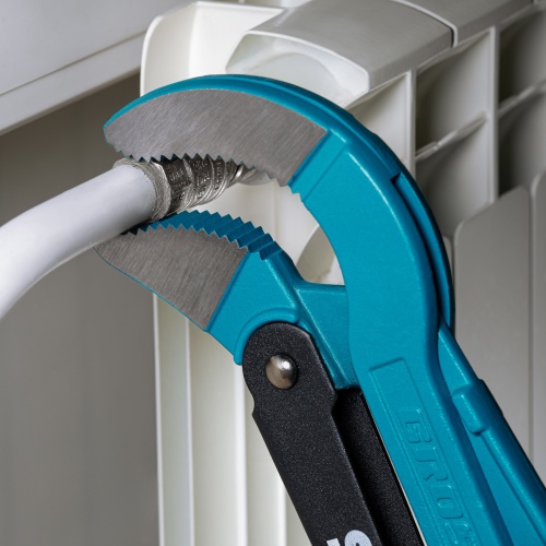 Ключ трубный рычажный 3, №4, цельнокованый, CrV, тип "S" Gross фото 13