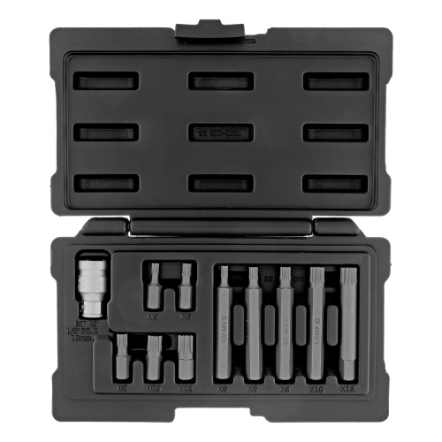 Набор бит SPLINE, шестигранный хвостовик 1/2'', CrV, 10 мм, 11 предметов Stels фото 2