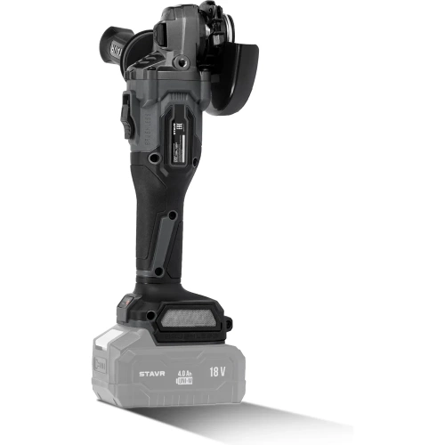 Машина углошлифовальная аккумуляторная Ставр (УШМ), 18V UNI-M, BL, 125 мм, с тормозом диска и с защитой от заклинивания Stavr SAG 18BL-125V, 9020700076 фото 9 Машина углошлифовальная аккумуляторная Ставр (УШМ), 18V UNI-M, BL, 125 мм, с тормозом диска и с защитой от заклинивания Stavr SAG 18BL-125V, 9020700076 фото 9