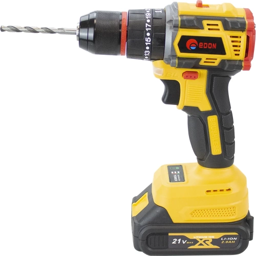 Аккумуляторная дрель бесщеточная EDON AD-21PBL набор 24895 фото 6