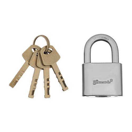 Замок навесной, хромированное покрытие 40 мм Matrix