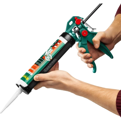 Скелетный пистолет для герметика KRAFTOOL 4-in-1, 310 мл 06675 фото 6