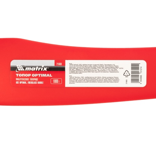 Топор optimal, 1000 г, фибергласовое топорище Matrix фото 7