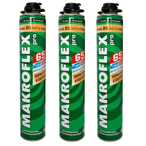 МАКРОФЛЕКС 65 / MAKROFLEX 65 PRO пена монтажная фото 2 МАКРОФЛЕКС 65 / MAKROFLEX 65 PRO пена монтажная фото 2