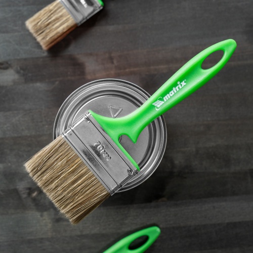 Кисть флейцевая "Работы по дереву" Color Line 70 х 12 мм Matrix фото 5