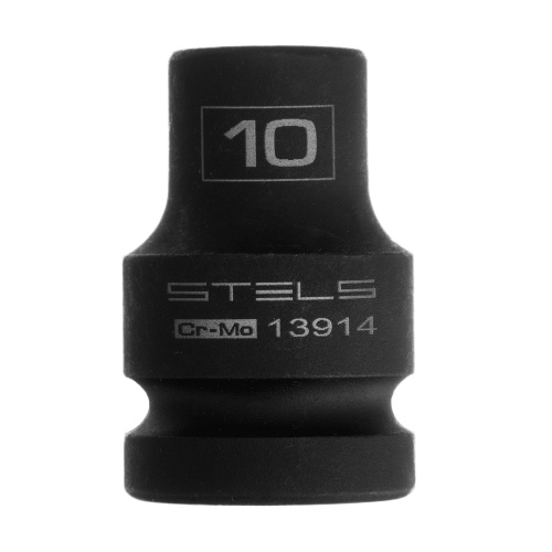 Головка ударная шестигранная, 10 мм, 1/2, CrMo Stels Головка ударная шестигранная, 10 мм, 1/2, CrMo Stels